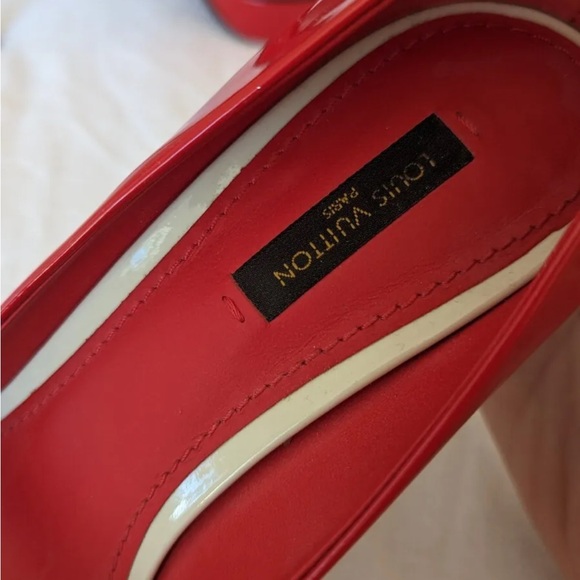Louis Vuitton heels. Red size 38.5 - Picture 4 of 13